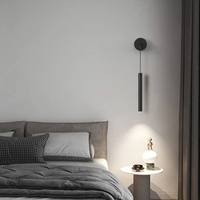 Lampu Dinding LED Besi Skandinavia Minimalis Modern untuk Kamar Tidur, Ruang Tamu & Samping Tempat Tidur - Pencahayaan Latar Belakang Mewah