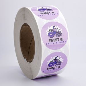 Etiquetas de Papel Autoadhesivas Resistentes al Agua y al Aceite, Ecológicas, en Rollo de 3 Núcleos, con Fuerte Adhesión, para Empaquetado Digital, Marca Sweet Salty Scoops - Product Image 6