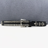 Nouvelle ceinture en cuir de haute qualité amérique à la mode HipHop crochet réglable selle roulant Style hommes Unique mode en gros Stock