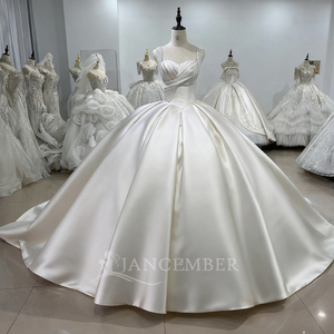 Robe de mariée de luxe en satin, robe de bal, design personnalisé, grande taille, cérémonie, Vestido De Novia, haute qualité, mariée, Xs208 - Product Image 1