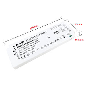 High Power Factor <b>12V</b> 24V <b>LED</b> Power Supply 36W-100W Ultra Slim Multiple Port for Cabinet Mirror Wardrobe Smart Home Lighting - Product Image 3