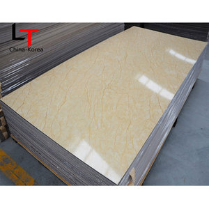 Lâu năm <span class=keywords><strong>PVC</strong></span> tường bằng đá cẩm thạch Bảng điều khiển cao bóng tốt Thiết kế đá cẩm thạch hạt Sheets Carbon Slate tường bằng đá cẩm thạch - Product Image 1