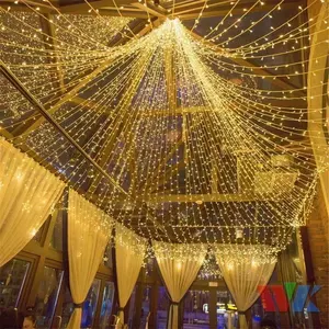Guirnalda de luces LED de hadas Connectabe de 10M-100M, lámpara de iluminación impermeable para fiesta al aire libre, boda, árboles de Navidad, decoración de jardín