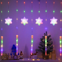 LED-Lichterkette mit fünfzackigen Sternen, IP65 wasserdicht, 3 m Länge, dimmbar, 5000 K, 50.000 Stunden Lebensdauer, Weihnachten
