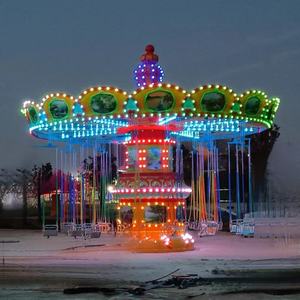 Manèges à balançoires pour parcs d'attractions et fêtes foraines, jeux familiaux mécaniques, Manège Chaise Volante pour enfants et adultes, à vendre - Product Image 5