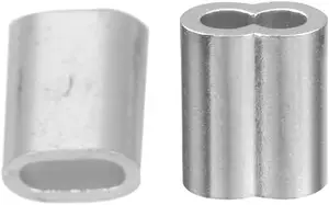 10 Buah 3Mm Aluminium Aloi Tali Kawat Ferrules & 100 Pcs 4Mm Diameter Tali Kawat Lengan Aluminium
