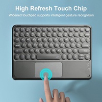 Teclado Inalámbrico para Android, iOS, Windows, Teclado Táctil para Teléfono Celular, PC, Tableta