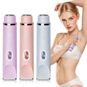 <span class=keywords><strong>Afeitadora</strong></span> Eléctrica 2 en 1 Impermeable con Logotipo Personalizado, Recortadora de Bikini de Doble Cabezal <span class=keywords><strong>para</strong></span> Piernas y Cuerpo de <span class=keywords><strong>Mujer</strong></span> - Product Image 1