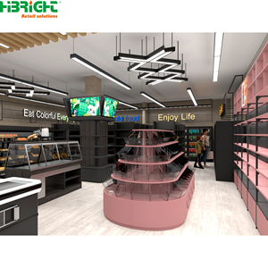 Heavy Duty Metal Supermarket <b>Shelves</b> Retail Display Rack Custom Layer Shelving Gondola Basket System - Product Image 2