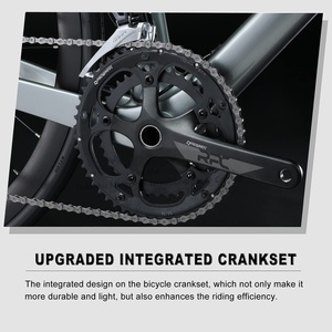 Vélo de course sur route léger en fibre de carbone T700, 700C, 18 vitesses, frein à disque mécanique Shimano SORA, vente en gros - Product Image 5
