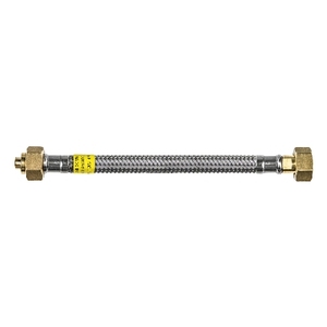 DN8แก๊ส Sicurgas ขนาด1000มม. ท่อก๊าซถักสแตนเลสผลิตภัณฑ์ท่อประปา - Product Image 1