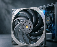 Ventilador de PC TL-B14 de 140 mm con Rodamiento de Bolas, Enfriador de CPU de Alta Presión Estática, Ventilador de Refrigeración PWM para Radiador y Disipador de Calor