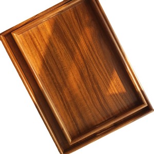 Walnut Wood Rectangular Tea <b>Tray</b> Dry Brewing Serving <b>Tray</b> Wooden Dessert Fruit Plate Dining Tabletop <b>Storage</b> <b>Tray</b> - Product Image 5