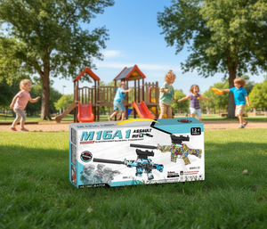 Pistolet à eau électrique M16A1, alimenté par batterie, 150-200fps, jouet en plastique pour garçons de 14 ans et plus - Product Image 2