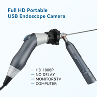 Équipement médical vétérinaire de diagnostic USB 3.0, caméra endoscopique avec poignée, vidéo Full HD, construction métallique, certifié CE, vétérinaire