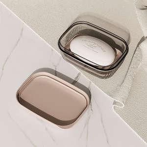 Porte-savon en plastique moderne de qualité supérieure, durable, facile à nettoyer, avec couvercle, pour salle de bain, voyage, usage extérieur - Product Image 6