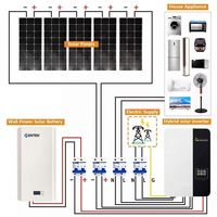 Sistema de Almacenamiento de Energía Solar Híbrido MPPT de Silicio Monocristalino de 10-20 kW para Uso Doméstico