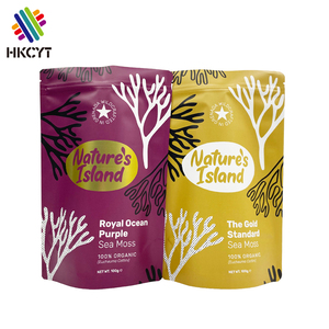 Ziplock-bolsas de papel de aluminio impresas para Mylar, Doypack mate, embalaje de musgo de mar - Product Image 5