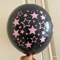 Ballon en latex transparent fluorescent de 2,8 g, imprimé en sérigraphie, pour la promotion des fêtes, la décoration de fête de remise des diplômes