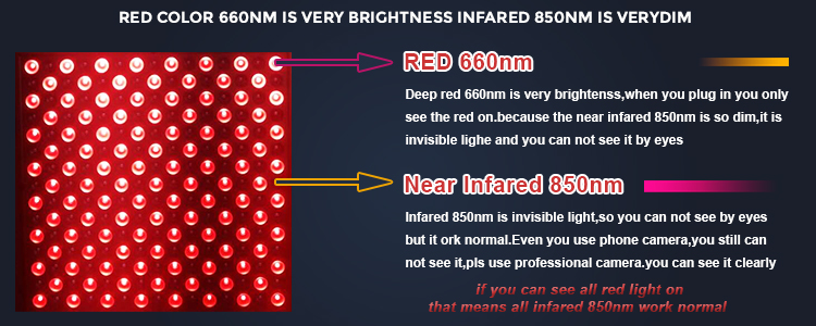 Home Use Near Infrared RED Light Therapy Panel 2835 LEDs 45W Skin Care Pigment Removal