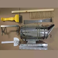Chinabees nouvelle condition ensemble de 6 kits d'outils d'apiculture comprenant un fumeur de ruche et un accessoire de brosse d'abeille pour l'apiculture