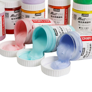 Pebeo-Ensemble de 300ml de peinture acrylique pure mate, non toxique, finition ultra mate, pour intérieur, peinture à la main, sur toile, couleur <span class=keywords><strong>pastel</strong></span>, macaron - Product Image 4