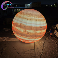 Ballon gonflable géant de la planète Jupiter avec éclairage LED, boule du système solaire pour l'éducation muséale et les expositions nocturnes