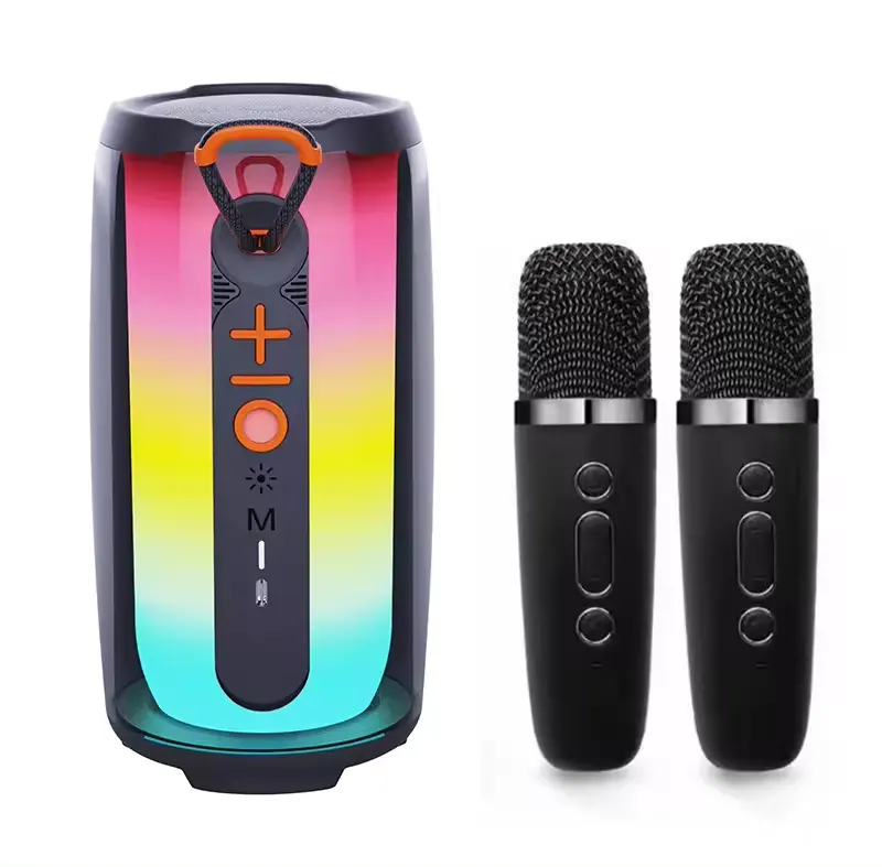 Xung 6 Chất Lượng Cao Không Dây Bluetooth Loa Không Thấm Nước Loa Siêu Trầm RGB Bass Âm Nhạc Di Động Âm Thanh Gia Đình Hệ Thống Karaoke