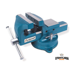 Étau d'établi pour tuyau pivotant Unicraft, mâchoire 125mm, ouverture 138mm - Product Image 1