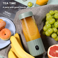 Mixeur de Jus Portable Pratique Rose et Vert, Blender à Smoothie Moulinex Mono-Portion pour Fruits et Jus d'Orange
