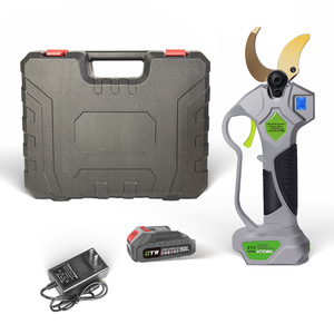 Sécateur électrique sans fil à batterie de 3 mm en acier, cisaille de jardin télescopique à double coupe pour haute altitude - Product Image 5