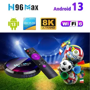 Boîtier TV intelligent H96 Max RK3528 Rockchip Quad Core <span class=keywords><strong>Android</strong></span> 13 8K WIFI6 BT5.0 pour lecteur multimédia - Product Image 5
