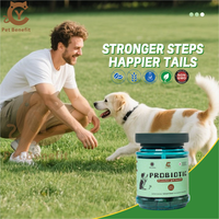 Probiotiques pour chiens 20 milliards d'UFC, complément pour la santé intestinale, 6 souches, équilibre la flore intestinale, pour estomacs sensibles, sans céréales, absorption rapide