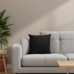 Cuscino in Antelina Jacquard Scamosciata Nero 45*45, Cuscini e Guanciali Stampati - Product Image 1