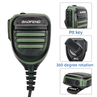 Microphone d'épaule rotatif Baofeng 780K ABS pour talkie-walkie avec clip arrière et port K – En stock