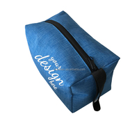 Meilleures ventes de pochettes à fermeture éclair en polyester imperméables et durables pour brosses à cheveux, sacs pour éponges de bain avec logo