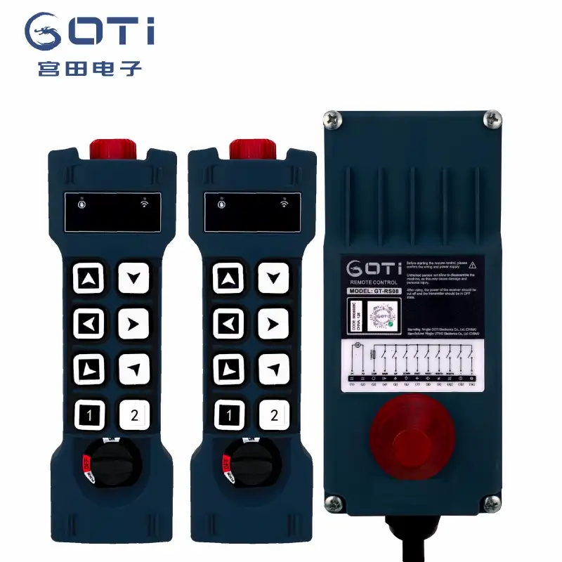 GT-RS08 (2TX + 1RX) Radio Industrielle Sans Fil Grue Télécommande Commutateur 8 Canaux Remplacer UTING F23-A + F24-8S TELEcontrol