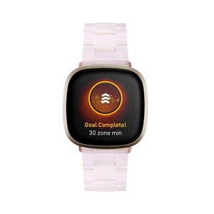 <span class=keywords><strong>Fitbit</strong></span> <span class=keywords><strong>Versa</strong></span> <span class=keywords><strong>3</strong></span>/Senseステンレス鋼折りたたみ留め金交換用リストバンドファッション<span class=keywords><strong>3</strong></span>リンク樹脂時計ストラップ用 - Product Image 4