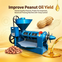 Planta Procesadora de Aceite de Maní Comercial Mini, Máquina para Hacer Aceite de Maní, Línea Completa de Producción de Aceite de Maní - Descascarillado y Prensado