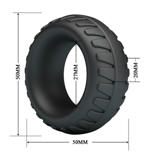Anello per pene CRAZY BULL in silicone, prodotti maschili per ritardare l'eiaculazione. - Product Image 5