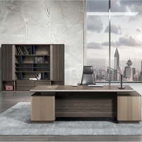 Bureau de Design moderne, meuble de bureau avec armoire de rangement, pour le personnel ou le maître cylindre