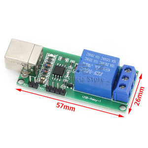 Usb <b>Relay</b> Module 1 Channel 5V 10A 125VAC 250VAC Screw Terminal Electromechanical <b>Relay</b> For Pc Control - Product Image 1