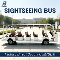 Bus touristique électrique 14, 17, 19, 23 places, alimenté par batterie au lithium, pour sites touristiques, parcs et campus