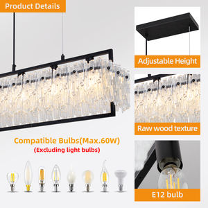 Lámpara de Araña Moderna de Diseño Nuevo y Lujoso para Sala de Estar, Lámpara Colgante de Interior para Villa, Lámpara Colgante de Vidrio LED - Product Image 6