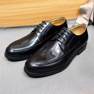Chaussures habillées en cuir véritable faites à la main pour homme, style Oxford à lacets, idéales pour mariage, fête ou bureau - Product Image 4