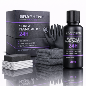 Kit de revêtement céramique au graphène GRAPHONEX Surface Nanovex 24H, haute brillance, protection professionnelle de la peinture, application facile - Product Image 1