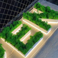 Diode 3D personnalisée en usine Moss rétro-éclairé Logo lettre 3D rétro-éclairé artificiel rue bureau mariage équipement publicitaire
