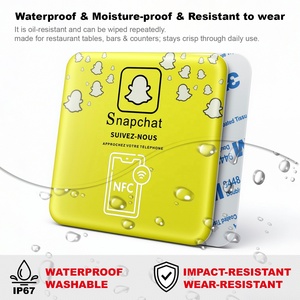 Etiqueta Adhesiva Impermeable y Resistente a la Intemperie para Tarjetas de Visita de PVC Reutilizable, Tarjeta de Membresía RFID, Código QR, NTAG213/215/216 NFC ISO 14443A - Product Image 4