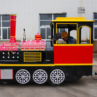 Train touristique sans rail pour 24 passagers, à prix abordable, pour centres commerciaux, parcs d'attractions, enfants et adultes, à vendre