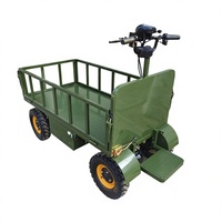 Chariot à plateforme électrique à quatre roues, très vendu, facile à utiliser, adapté à divers scénarios, personnalisable